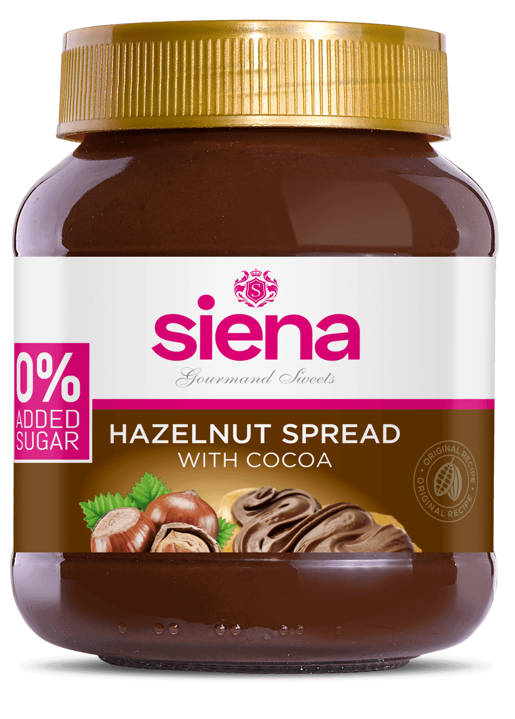Siena kakaós mogyorókrém édesítőszerrel 400g